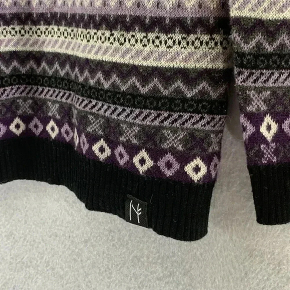 Neve Designs Women's Zoe Crewneck Nordic Sweater Size S 20% Merino Wool Pullover - Picture 4 of 6